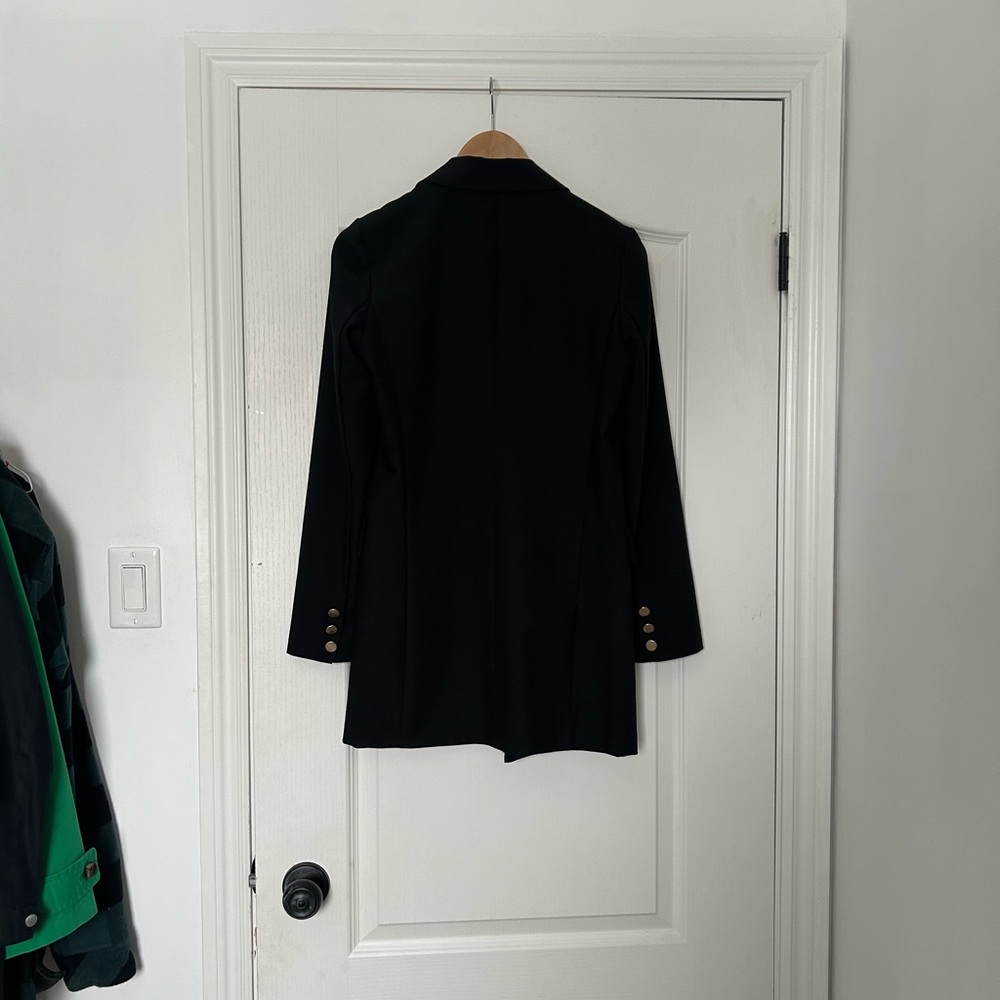 Dynamite Elegant Black Blazer with Gold Accents - Picture 3 of 4